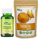 ORGANICKÉ ZING Spirulina Capsules - 30Cap & Turmeric Powder - 115g