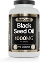 Černé olejové kapsle, 500 Mg, Studená tlaková vysoce potentní potravní pomůcka, 90 Počet 100% Non GMO čistý černý kumin olejové kapsle