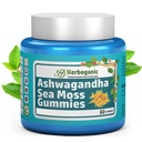 HERBOGANIC Ashwagandha Sea Moss Gummies - 60 Počet