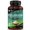 Psylium Husk Kapsle obohacené o probiotika Fibre dodatek High Absorbency síla přispívá k Gut A trávicí zdraví z Plantago Ovata Seeds, Ispaghula Husk, gluten- Free Made in UK