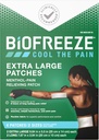 Biofreeze přes noc XL Pain Relief Patches, Artritida Pain Reliever, Knee & Lower Back Pain Relief Patch, Sure Muscle Relief, Neck Pain Relief, FSA Způsobilé, 4 Biofreeze Menthol Patches
