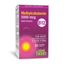 Přírodní faktory, Vitamin B12 Methylkobalamin 5000 mcg, Žvýkací podpora pro energetické a imunitní zdraví, Vegetarián, 60 tablet (60 porcí)
