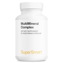 SuperSmart - Multiminerální komplex dodatek (Full Spectrum) - s hořčík, zinek, boron, vápník, chrom, selen, jód, draslík 124; non-GMO & gluten zdarma - 90 Vegetariánské kapsle