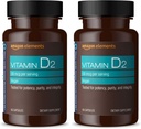 Prvky Vitamin D2 2000 IU, Vegan, 65 Kapsle, Podporuje silné kosti a imunitní zdraví, 2 Měsíční zásoba (Balení květen Vary) (Balení po 2)