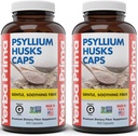 Yerba Prima Psyllium Husks Caps, 625 mg, 400 Kapsle (Balení po 2) - Přírodní žárovka pro muže a ženy - Dodatek k podpoře regularity