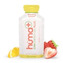 Huma Plus (Double Electrolytes) - Chia Energy Gel, Strawberry Lemonade, 12 Gels, 25mg Caffeine - Somech Friendly, Real Food Energy Gels