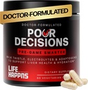 Life Happens Pour Rozhodnutí o zdraví jater dodatek s mléčným bodlákem, Vitamin B6, Elektrolyty - Podporuje hydrataci a zotavení, 60 Kapsle