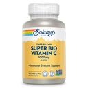 SOLARAY Super Bio Buffered Vitamin C 1000mg, Two-Stage, Časované uvolnění Vitamin C s bioflavonoidy, Imunitní Supplement - Vysoká absorpce, Vegan, 60 denní záruka, 50 Služební, 100 VegCaps