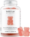 Unichi Pre & Probiotika Gummy, 60 + Bilion Probiotika Kombinovaná s Prebiotic pro dietní Wellness a vnitřní rovnováhu, Non- GMO, Jogurt Flavour, 60 Počet