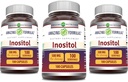 Amazing Applicas Inositol 500 Mg color 124; Kapsle dodatek 124; Non- GMO color 124; Gluten- Free color 124; Made in USA (Balení 3 column 124; 100 Count)