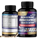 Cadane Resveratrol dodatek - 10in1 Plus s Quercetin, Berberine, Green Tea, Grape Seed, Hawthorn Berry, Turmeric, Rhoddiola Rosea, Ginkgo Biloba, a Black Pepper - 60 Kapsle