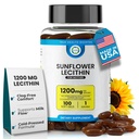 Slunečnice Lecithin 1200 mg, Mléko Flow, Soy- Free & Non- GMO podpora pro kojící matky odblokuje ucpané mléčné kanálky, mozek, Nerve & jater zdraví, fosfolipid- bohatý na matku 100 Softgel