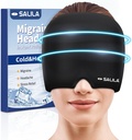 SALILA Migréna Relief Cap - Pokročilé chlazení Gel Ice Pack, Odorless bolest hlavy Klobouk, Jedna velikost hodí vše, Studená & Horká terapie pro sinus, Napětí, Stress Relief - Okamžitá bolest hlavy Soothing