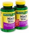 Spring Valley - Flush Free Niacin (B-3) 500 mg, 240 tobolek (2 lahve 120)