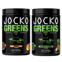 Jocko Fuel Green Powder Bundle - Zelená & Superfood Powder for Health Green Juice - Keto Friendly with Spirulina, Chlorella, Digestive Enzymes, & Probiotika - 60 Služeb