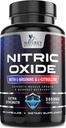 Oxid dusnatý Booster Extra Strength 3000mg - 3X Síla L- Arginin & Citrulline, Nejlepší Nitric Oxide doplňky pro muže, Podporuje svalů, srdeční zdraví, doplněk energie, Lahvička v USA, 60 Kapsle