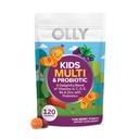 OLLY Kids Multivitamin & Probiotický Gummy, stravovací podpora, Vitamíny A, D, C, E, B, zinek, Žvýkací dodatek, Berry Flavor, 60 denní dodávka - 120 Počet