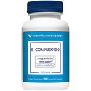 Vitamin Shoppe B Complex 100 - podporuje výrobu energie, nervovou funkci a metabolismus živin - Výborný zdroj B1, B2, B6, B12, Niacin, kyselina listová & biotin (100 Veggie Caps)