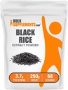 BulkSupplements.com Black Rice Extract Powder - Black Rice Powder, Gluten Free Supplementary - Neochucený, 3.7g per Serving, 250g (8.8 oz) (balení po 1)