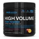 Pescience High Volume Stim- Free Pre Workout Pump Powder, Nitric Oxide Booster s L Citruline & L Arginine Nitrate, Non-Stim Prework pro muže a ženy, 36 Scoops, Guava Ananas Punch