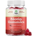 Přírodní Biotin Gummies pro růst vlasů - Biotin Vitamíny Vlasové kůže a nehty Gummies pro ženy a muže - Růstové vitamíny Ženy s Pantotenovou kyselinou