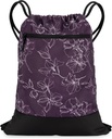 Taška pro ženy 124; Durable Lehký Gym Cinch Backpack s grafickými vzory 124; Skvělé pro tělocvičny a sportovní 124; Švestky - květiny