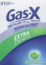 Gas- X Extra 125mg Silné plynové úlevy Simethicone 120 Softgels