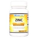 Wonder Laboratories Chelated Zinek Gluconate 50 mg - Podporuje zdravou pleť, imunitní systém, růst buněk a více - 100 Vegetariánských tablet