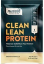 Nuzest - Pea Protein Powder - Clean Lean Protein, Premium Vegan Plant Based Protein Powder, Dairy Free, Gluten Free, GMO Free, přirozeně slazený protein Shake, hladká vanilka, 1 Serving, 0.9 oz