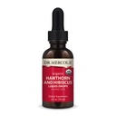 Dr. Mercola Organic Hawthorn a Hibiscus tekuté kapky dietní doplňky, 30 Servings (30 Droppers), non GMO, gluten zdarma, Soy Free, USDA Organic