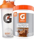 Svazek Gatorade Shaker Lahvička pro tělocvičnu, 28 Ounce, Plastové a Gatorade syrovátkové proteinové prášek, Čokoláda