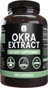 PURE ORIGINAL INGREDIENTS Okra Extract (365 Kapsle) No Magnesium or Rice Fillers, Vždy čisté, Laboratorní ověřené
