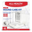 Všechny zdravotní Wound Care Kit & First Aid Supplies, 40 Kousek 124; pro malé až střední zranění, profesionální použití pro auto, domov, kempování, turistika a další
