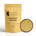 CARMEL ORGANICS Licorice Root Powder - 8 Ounce CARMEL 124; Bylinný doplněk CARMEL 124; přírodní Sweettener a stravitelná pomoc CARMEL 124; Non-GMO CARMO 124; No Additives Conservations & Additives
