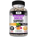 Kaya Naturals Elderberry Imunitation Support with Zinek and Vitamin C for Dospělí, Probiotika & Turmeric 1000mg Imunitary System Booster Sambucus Elderberry Kapsle - 180 Počet
