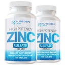Puregen Labs Zinkový sulfát 220 mg Doplňkové dietní tablety - 100 Počet (Balení po 2)