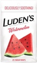 Luden 's Soothing Throat Drops, Watermeloun, 25 ct (Balení po 1)