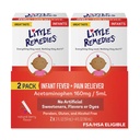 Little Remedies Infant Fever & Pain Reliever, Natural Berry Flavor, 2 Fl Oz (Balení po 2)