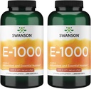 Swanson Přírodní vitamin E 1000 Iu (671.10 miligramů) 250 Sgels (2 balení)