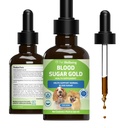 Pet Wellbeing Blood Sugar Gold Dogs - Holistská Sugar Support, Pancreas & Heath Health, Gymnema, Fenugreek & Devil 's Club - NASC Certified & Vet- Applicated - 2 oz Liquid