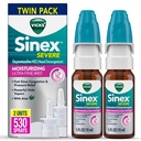 Vicks Sinex těžké Nasal Spray, Moisturizing Ultra Fine Mist s aloe, Decongestant Medicine, Relief from Stuffy Nose Vzhledem k chladu nebo alergie, Nasal Congestion & Sinus tlaková úleva, 265 Spreys x 2