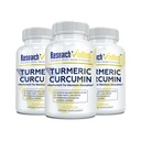 Výzkum ověřený kurkumin - s BioPerine, Curcumin C3 komplex - Vegan - Made in USA - 180 Kapsle - Made in USA