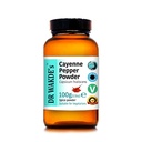 DR WAKDE 's Cayenne Pepper Powder (Capsicum frutescens) - 100g (3.5oz) - 124; Pure, Raw & Sured Powder 124; Ayurvedic Herb Obr124; Vegan Obr124;