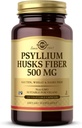 Solgar Psylium Husks Fiber 500 mg - 200 Zeleninové kapsle - Non- GMO, Vegan, Gluten Free, Dairy Free, Kosher - 100 Služeb