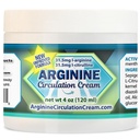 Arginin Circulation Cream 4 oz - Menthol, L Arginine & L Citruline Lotion - Podporuje zdravé nohy a tělo krevní tok - Celé rodinné produkty