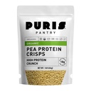 PURIS Organic Pea Protein Crisps, Certified Organic Pea Protein Isolate, Keto Protein Crunch, Made 100% v USA, non-GMO, gluten Free, No Sugar, No Soy, 18g Protein, 7g sacharidy, bez příchutí