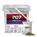 Vzorec 707 Společné 6in1 Dodatek pro koňovité, Denní čerstvé balíčky - Podpora společné integrity a zánětlivé reakce u koní - Zelenáč, MSM, Glucosamine, Chondroitin & Collagen