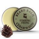 Striking Viking Beard Balm pro muže - Leave in Beard Conditioner - Styling Balm Vyrobeno s přirozeně odvozené máslo, Argan & Jojoba Oils (2 Ounce (balení po 1), Cedar Scent)