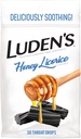 Luden 's Soothing Throat Drops, Honey Licorice, 30 ct (Balení po 1)
