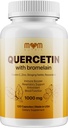Advanced Quercetin s Bromelainem - 120 Kapsle s Elderberry, Stenging Nettle, Resveratrol, Zinek, Vitamin C & D - Made in USA
